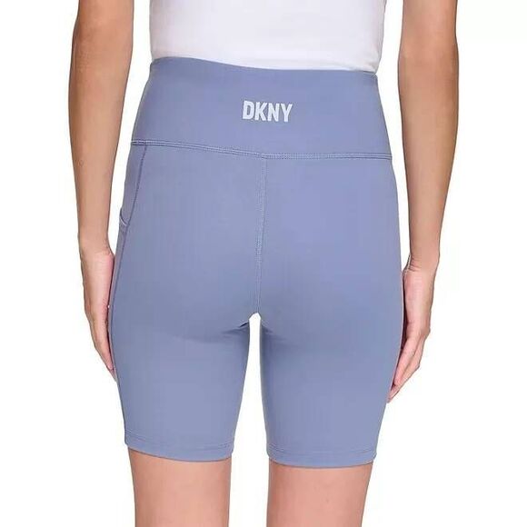 DKNY Steel Blue Plus Size Bike Shorts - Picture 1 of 5